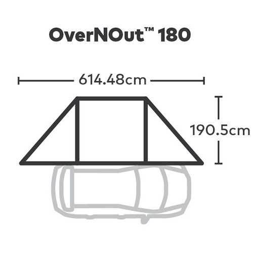カー サイド オーニング OverNOut 180 オーバーンアウト180 180度オーニング YAKIMA ヤキマ 正規品