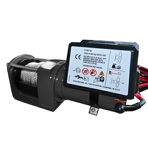 WARN 正規品 2000DCシリーズ 12V 電動 ウインチ 牽引能力 900kg | 電動