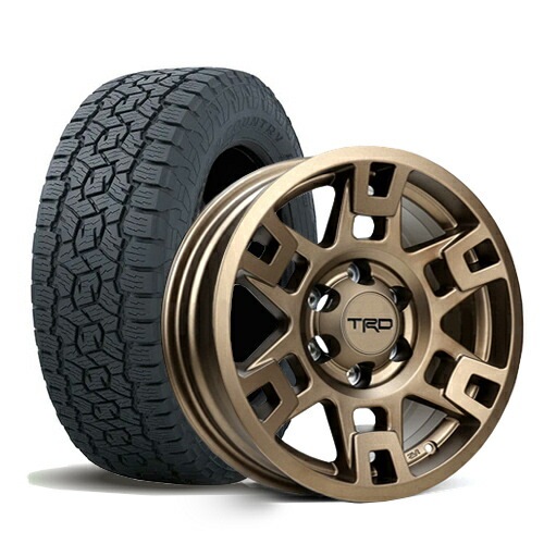 サマータイヤ ホイール 4本セット 265/70R17 115T トーヨータイヤ オープンカントリー A/T III TRD 17インチホイール ブロンズ JWL刻印あり