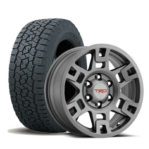 サマータイヤ ホイール 4本セット 265/70R17 115T トーヨータイヤ オープンカントリー A/T III TRD 17インチホイール ガンメタ JWL刻印あり