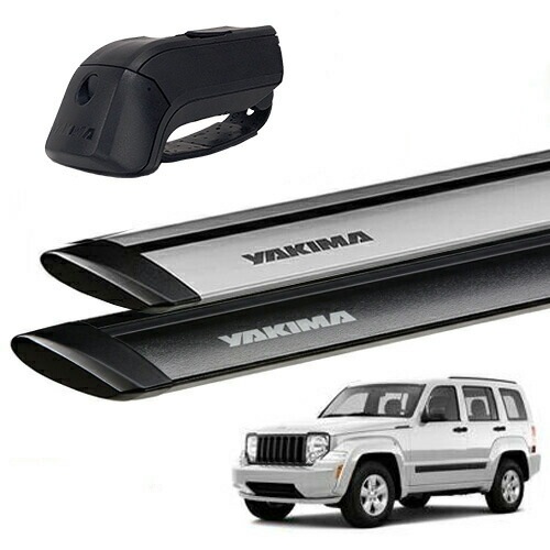 YAKIMA 正規品 ジープ チェロキー KJ型 ルーフレール付き車両 ベースキャリアセット ティンバーライン ジェットストリームバーS