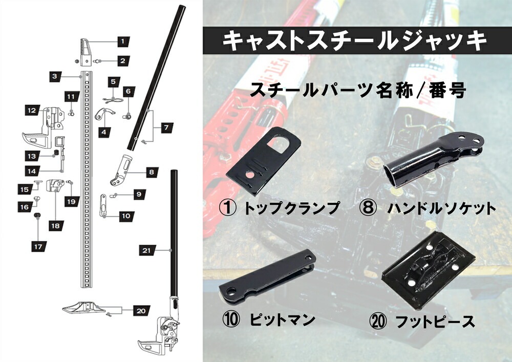 Hi-Lift 正規品 ハイリフト キャスト スチールジャッキ 全長約122cm 耐