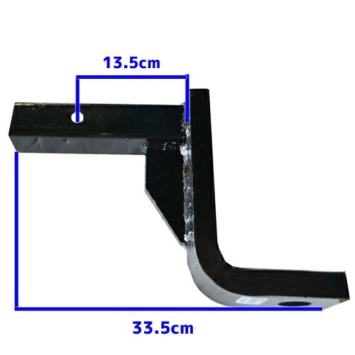 CURT 正規品 2インチ角 ヒッチメンバー用 クラス4 ボールマウント 7インチライズ 8インチドロップ 【レビューでヒッチピンプレゼント】