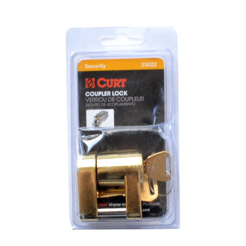 CURT 正規品 カプラーロック 3/4インチスパン ゴールド メーカー保証付
