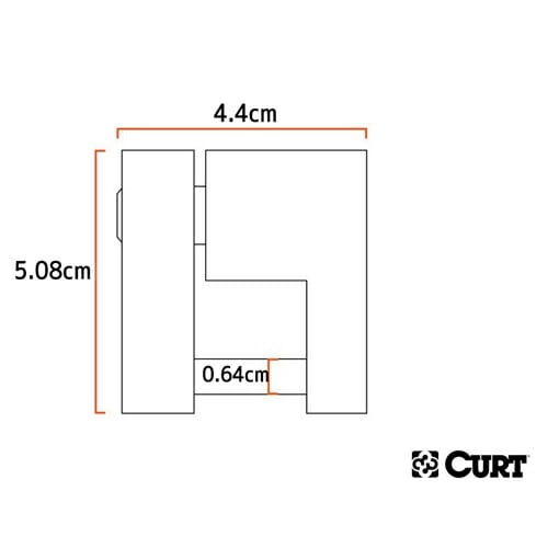 CURT 正規品 カプラーロック 3/4インチスパン ブラック メーカー保証付