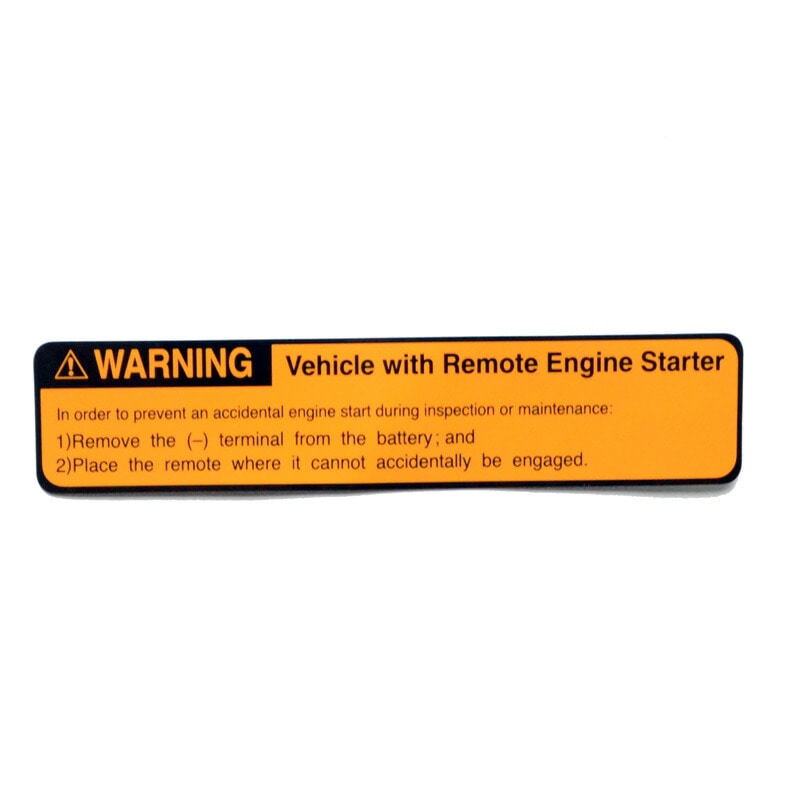 USトヨタ 純正品 TOYOTA 全年式 全車種対象 エンジンルームコーションラベル 1枚 英語