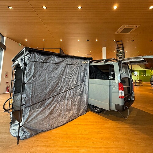 カーサイド オーニング タープ SlimShady スリムシャディー 250x250cm マップデザイン ブラック YAKIMA ヤキマ 正規品