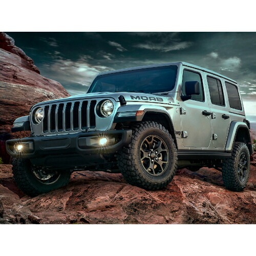USジープ/MOPAR 純正品 JEEP JLラングラー MOABエディション ロゴ入り 17インチアルミホイール 1本 ブラック JWL刻印あり