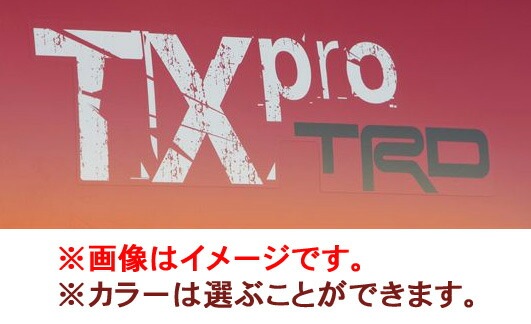 USトヨタ 純正品 TOYOTA タコマ “T|X Pro TRD” デカール ホワイト×ブラック 1枚