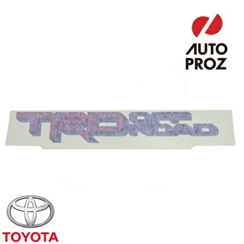 USトヨタ 純正品 TOYOTA タンドラ 全年式適合 TRDオフロード レッド×ブラック デカール シール 41×6.5cm 1枚