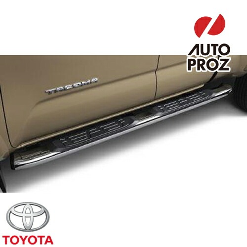 5インチ オーバルチューブステップ サイドステップ クロム タコマ ダブルキャブ 2011-2022年式 ロングベッド USトヨタ 純正品