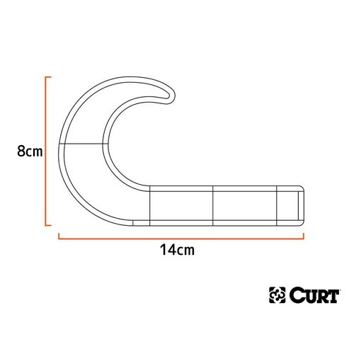 CURT 正規品 牽引フック ブラック メーカー保証付