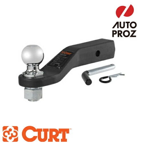 CURT 正規品 トレーラーヒッチ用 ボールマウント＋2-5/16インチヒッチボールセット 2インチ角 ヒッチピン付 2インチドロップ メーカー保証付