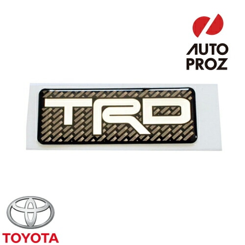 USトヨタ 純正品 TOYOTA ”TRD”ロゴ入り カーボン エンブレム 1枚 