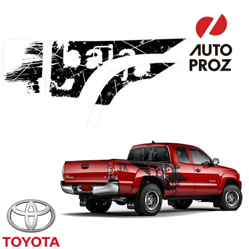 USトヨタ 純正品 TOYOTA タコマ クルーキャブ 2012-2014年式 TXbaja TRDボディグラフィック 運転席側 オーバーフェンダーデカール 1枚