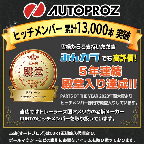 CURT 正規品 フォード マスタング 2010-2011年 ヒッチメンバー 1.25インチ角 ボールマウント付 メーカー保証付
