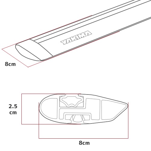 YAKIMA 正規品 Audi アウディ A6/S6 セダン C7系 2011-2019年 ベースラックセット ベースライン ベースクリップ110,136 ジェットストリームバーS