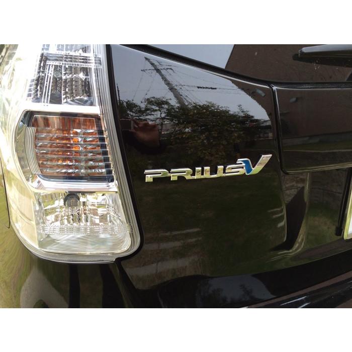 北米仕様 TOYOTA プリウスα 北米名”PRIUSV” リアエンブレム トヨタ