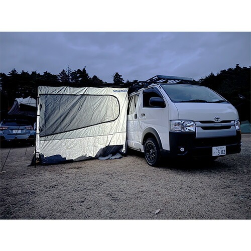 カーサイドテント Ripple-M リップルM スリムシャディー 200x250cm マップデザイン用 シェルター グランドシート付 YAKIMA ヤキマ 正規品
