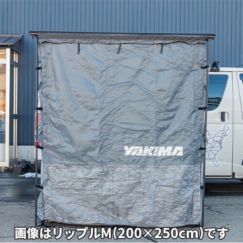 カーサイドテント Ripple-L リップルL スリムシャディー 250x250cm マップデザイン用 シェルター グランドシート付 YAKIMA ヤキマ 正規品