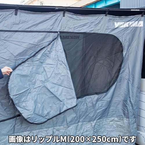 耐水性テントシェルター ルーフテント カーサイドテント Ripple-L リップルL スリムシャディー 250x250cm