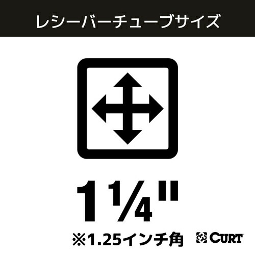 ヒッチメンバー トヨタ プリウス 60系 プリウスPHV 2023年以降現行 1.25インチ角 CURT カート 正規品 【レビューでヒッチピンプレゼント】