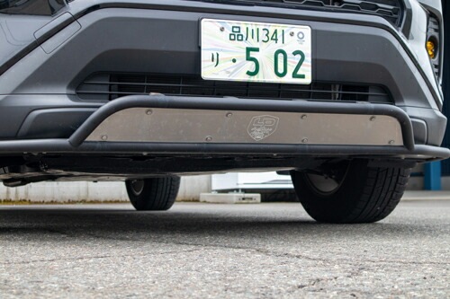 LPAventure 正規品 トヨタ RAV4 2019年式以降現行 フロントプレート付きバンパーガード パウダーコート FLP-RAV4-19-SBG + OPC