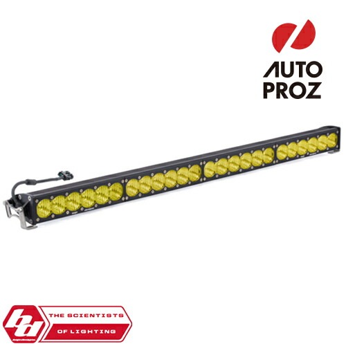 BajaDesigns 正規品 OnX6シリーズ 40インチ LED ライトバー ワイドドライビング ストレートタイプ アンバー