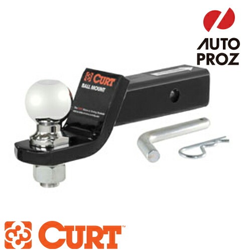CURT ヒッチメンバー用 ボールマウント 2-5/16インチ ヒッチボール ヒッチピン セット 2インチ角 2インチドロップ 正規品 メーカー保証付