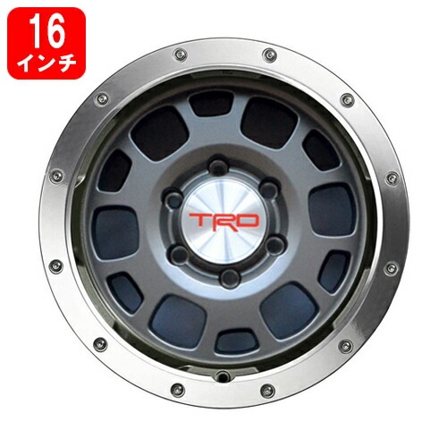 アルミホイール trd FJクルーザー タコマ TRD ビードロックスタイル 16インチ ガンメタ 1本 USトヨタ 純正品