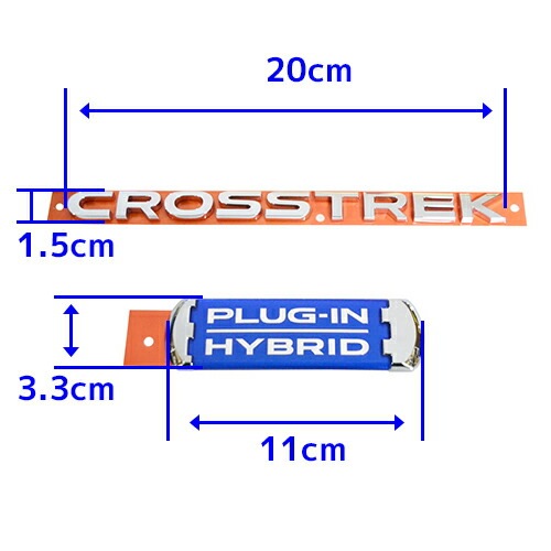 USスバル 純正品 SUBARU GT系 XV クロストレック プラグインハイブリッド ”CROSSTREK PLUG-IN HYBRID” リアエンブレム
