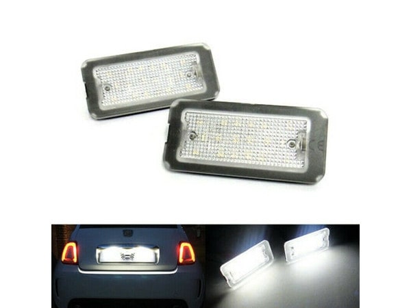 LED ライセンスランプ ナンバー灯 2個セット 高輝度 フィアット FIAT 500 312系 チンクエチェント アバルト ABARTH 500 595 695