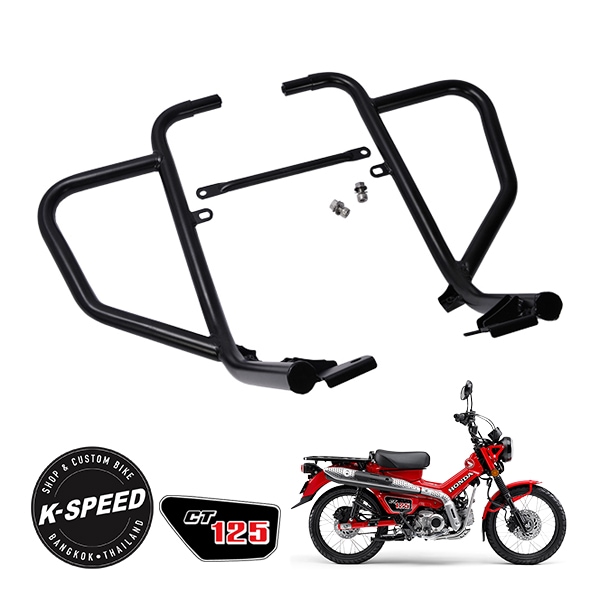 【K-SPEED製】 ホンダ ハンターカブ CT125 JA55 クラッシュバー フレームプロテクター ブラック ディアブロ K-SPEED-CT16　　　