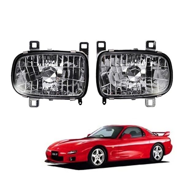 【SONAR 正規品】 マツダ RX-7 FD3S系 日本光軸 クリスタルヘッドライト クリア マルチリフレクタータイプ 左右セット|MAZDA|JPN BRAND