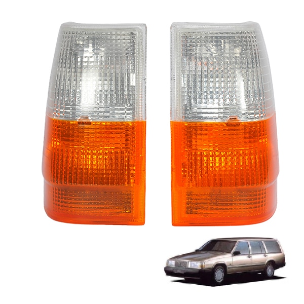 【DEPO 正規品】 ボルボ VOLVO 740 760 エステートワゴン セダン パークシグナルランプコーナーランプ 左右セット 純正タイプ 773-1503L-UE 773-1503R-UE
