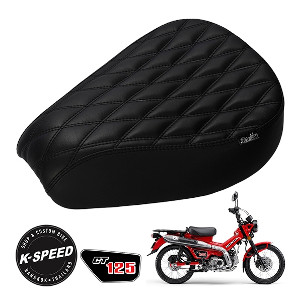 【K-SPEED製】 ホンダ CT125 ハンターカブ JA55 JA65 CT20 シート Diablo スクエアステッチ ディアブロ 交換用シート　　　