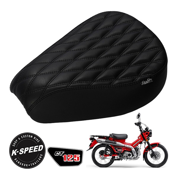 【K-SPEED製】 ホンダ CT125 ハンターカブ JA55 JA65 CT20 シート Diablo スクエアステッチ ディアブロ 交換用シート　　　