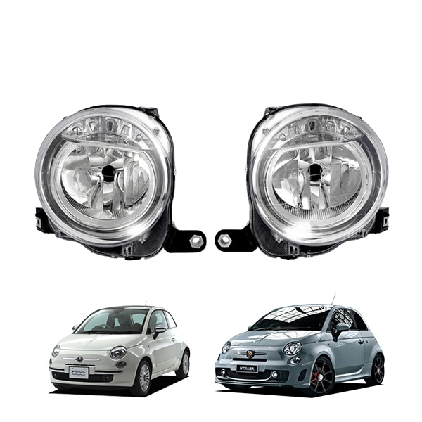 純正タイプDEPO製フィアット500 ハロゲンヘッドライト新品未使用 DEPO 正規品】フィアットFIAT 500 500C 312型 チンクエチェント 日本光