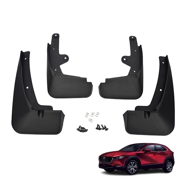 マツダ CX-30 CX30 DM8P DMEJ3P DMFP マッドガード 4枚セット 1台分 取付金具付属 PP製　|MAZDA|JPN BRAND