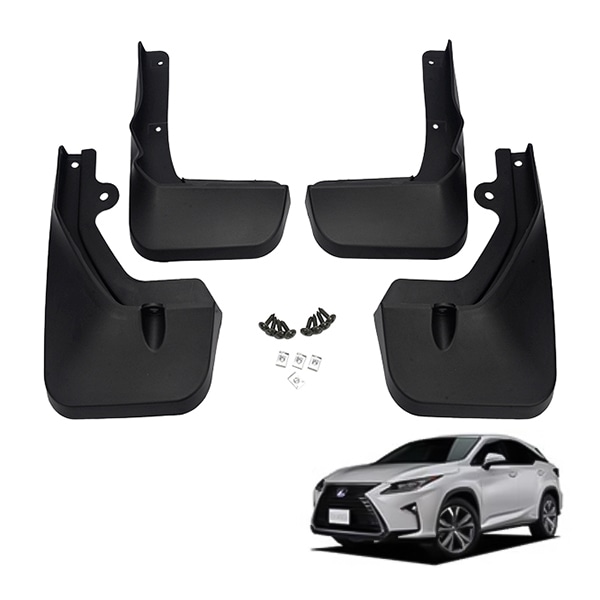 レクサス RX350 RX450h TALH17 TALH16 TALH15 TALH10 マッドガード 4枚セット 1台分 取付金具付属 PP製　|LEXUS|JPN BRAND