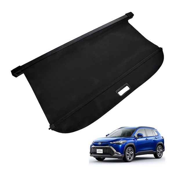 トヨタ カローラクロス ZSG10/ZVG1#/MXGA1# トノカバー ロールシェード トランク 車種専用設計 ブラック PVC帆布|TOYOTA |JPN BRAND