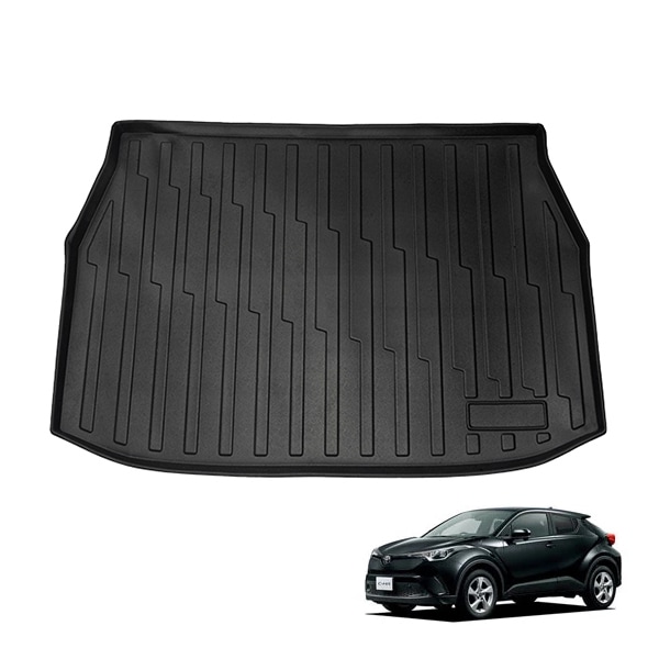 トヨタ C-HR ZYX10 NGX50 ラゲッジマット フロアマット カーゴマット ドレスアップ 立体トレイ 内装3Dパーツ TPV材質 防水 防汚　