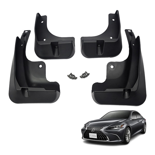 レクサス ES200 ES250 ES300h ES350 AXZH11 AXZH10 マッドガード 4枚セット 取付金具付属 PP製　|LEXUS|JPN BRAND
