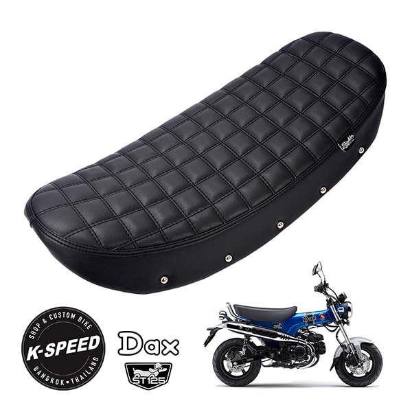 【K-SPEED製】 ホンダ ダックス DAX125 ST125用交換スーパースリムシート 2.5CMローダウン スクエアパターン Diablo Custom Works　　