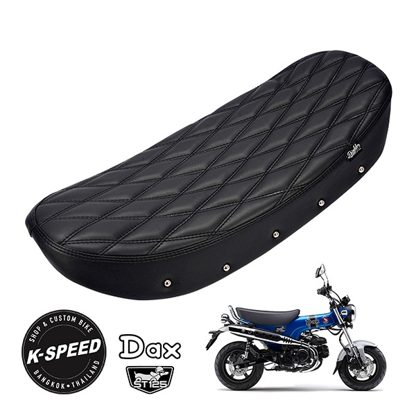 【K-SPEED製】 ホンダ ダックス DAX125 ST125 JB04 交換スーパースリムシート 2.5CMローダウン ダイヤモンドパターン Diablo Custom Works　　