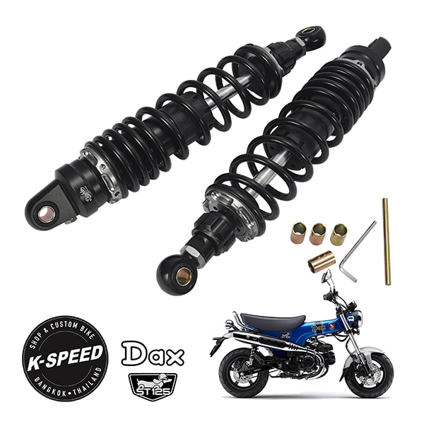 【K-SPEED製】 ホンダ ダックス DAX125 ST125 JB04 JB06 リアサスペンション 340mm 20段階調整 調整幅 0~10mm ショックアブソーバー Diablo　　