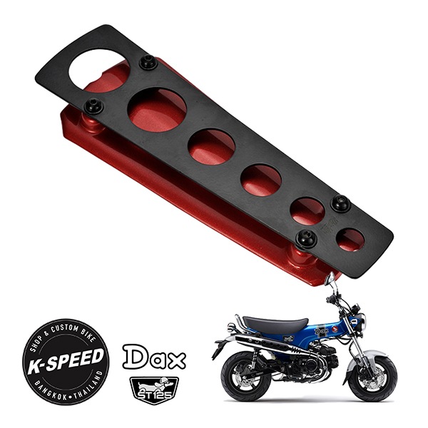【K-SPEED製】 ホンダ ダックス DAX125 ST125 JB04 センターガード レッド 赤 ミドルプロテクター Diablo Custom Works　　