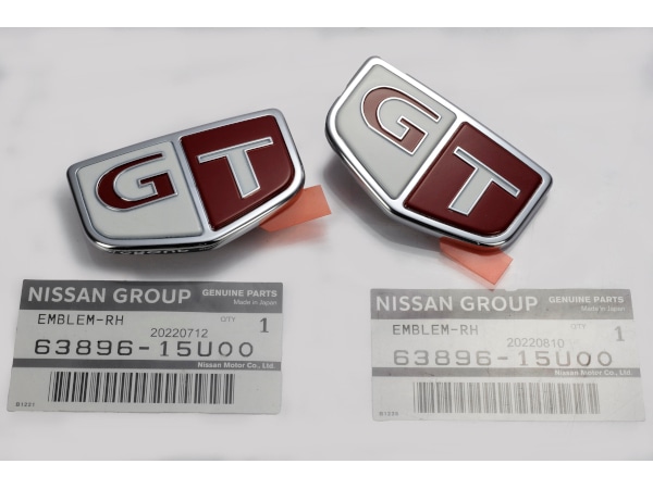 日産 純正 スカイライン R33 GTS-T GT サイドエンブレム フェンダー