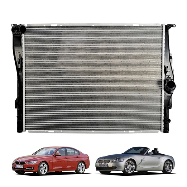 BMW ラジエター E81 E87 E88 E82 E90 E91 E92 E93 X1 E84 Z4 E89 N46 N43 N45 パイプあり 17117553111