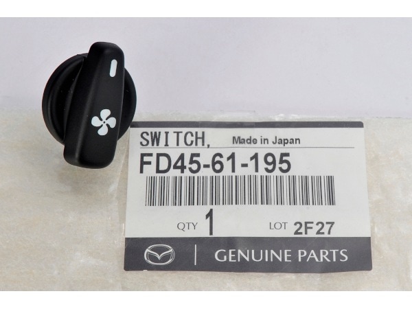 マツダ 純正 RX-7 FD3S ファンスイッチノブ FD45-61-195